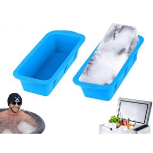 Moule &Agrave; Gla&ccedil;ons En Silicone Grand Format - 2 Pi&egrave;ces - Bleu Acide - Neuf