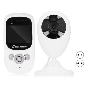 Babyphone Sans Fil 2,4 Ghz, Vision Nocturne Infrarouge, Audio Bidirectionnel, Alarme De Temperature, Prise 100-240 V Eu - Neuf