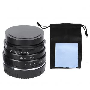 Objectif portrait grand angle NEWYI 25 mm f/1.8 M4/3 a grande ouverture pour Olympus - Neuf