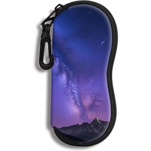 Fdjhy-Étui À Lunettes Lunettes De Soleil Pochette Souple Avec Clip De Ceinture Étui À Lunettes Ultra Léger En Néoprène À Fermeture Éclair Lunettes De Soleil Imprimées Pour Hommes Et Femmes - Neuf