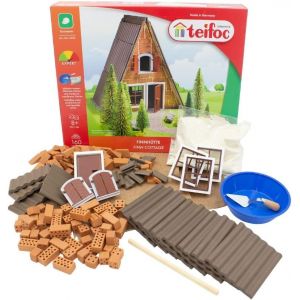 Teifoc 5230 Kit De Construction En Pierre ¿ Cabane De Finn, 160 Pièces, Kit De Construction Créatif En Matériaux Naturels, Kit De Construction Diy, Jouet De Construction Pour Enfants À Partir De 8 An - Neuf