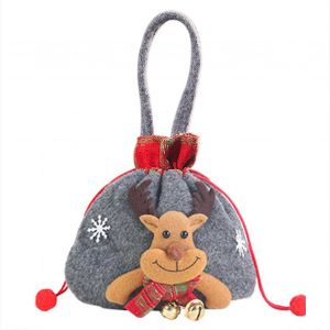 Cadeau De No&euml;l De Bonbons Sac De Rangement En Tissu R&eacute;utilisable No&euml;l Sacs De Faveur Pour Les Cadeaux Goodies Faits &Agrave; La Main Des Projets - Neuf