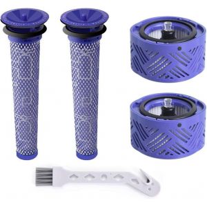 Aspirateur Set D'Accessoires Pour Dyson V6 Séries, 2 Pièces Lavables Pré-Moteur Filtre, 2 Pièces Lavables Hepa Post-Moteur Filtre Et 1Pièce Outil De Nettoyage[SSE7115098] - Neuf