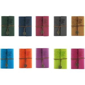 Powertool Carnet De Notes Vintage A6 En Cuir Pu Avec Pendentifs R&eacute;tro,Rechargeable (1 Pi&egrave;ce) - Neuf