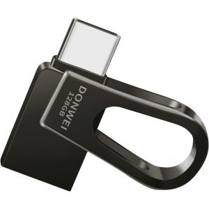 Cle USB 128 Go, Cl&eacute; USB C 3.0, Clef USB OTG Type C 2 en 1 Rapide Flash Drive, Grande Capacit&eacute; Pen Drive Portable M&eacute;Moire Stick avec Une Vitesse de Transfert de Donn&eacute;Es Allant Jusqu'&agrave; 50 Mo/S Noir - Neuf