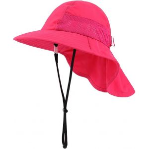 Chapeau Soleil Pour Bébé Enfants Bob Protection Solaire Fille Garçon De Plage D'été Réglable.[Z713] - Neuf