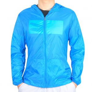 Veste De Protection Uv Pour Femme, Impermeable, Avec Ventilateur, Pour L'exterieur (Bleu, Xl) - Neuf