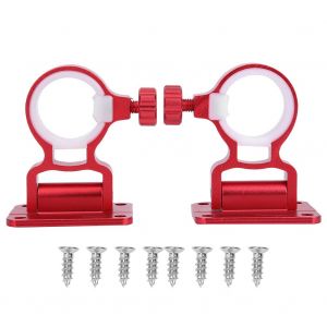 Support De Parapluie Pour Boite De Peche En Alliage D'aluminium, 2 Pieces, Accessoires (Rouge) - Neuf