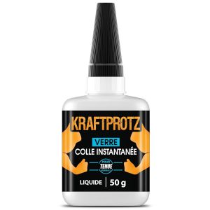 50 g Colle instantanée extra forte Colle transparente pour le verre Super colle liquide Résistant à l'eau Application facile & tenue sûre - Neuf