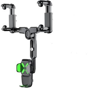 Meiqibao Voiture Accessoires Rétroviseur Support De Téléphone Support Multifonctionnel(2024 Nouvelle M À Niveau) Support De Téléphone Rotatif 360 Degrés Compatible Avec Tous Les Smartphones Vert - Neuf