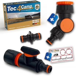 Oppn-® Flexcontrol Kit De Raccordement | Robinet Rotatif Avec Vanne D'arrêt D'eau | Valve De Régulation Et Raccord Coudé Pour Tuyau - Neuf