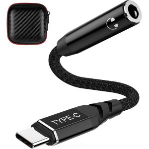 KALANKA-USB C Kopfhörer Adapter USB C auf 3,5mm Klinke Adapter USB Typ C Audio Aux Adapter für iPhone 15 Samsung S23 FE A53 A33 S22 Ultra S21 S20 A54 A34 Oneplus 11 9 Pro Pixel 8 7 6 Pro Mi Huawei Sc - Neuf