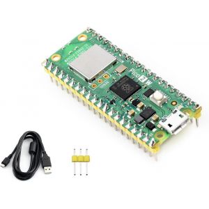 Pr&eacute;-soud&eacute;e Pico 2 W Microcontr&ocirc;leur Carte Bas&eacute;e sur Raspberry Pi RP2350 Puce,Supporte WiFi 4 Wireless et Bluetooth 5.2,Conception Double-c?ur et Double-Architecture - Neuf