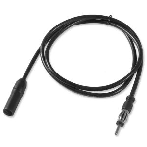 Câble d'extension d'antenne de voiture avec connecteur DIN mâle vers femelle FM AM radio coaxial pour véhicule,camion,lecteur CD stéréo (1 m) - Neuf