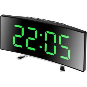 R&eacute;veil Num&eacute;rique Avec Grand Affichage Led, Table De Chevet, Horloge De Table &Eacute;lectronique, R&eacute;veil De Voyage, Horloge Num&eacute;rique Avec Affichage De La Temp&eacute;rature, Date, 12/24 Hr, Pour Chambre &Agrave; Coucher - Neuf