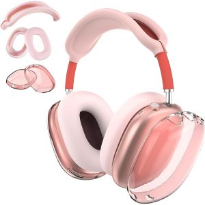 LORANKA-Coque de casque 3 en 1, anti-rayures et r&eacute;sistante &agrave; la transpiration pour &eacute;couteurs Apple AirPods Max (rose) - Neuf