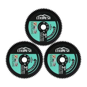 Lame de Scie Circulaire HSS-3pcs 75mm x 10mm Lame de Coupe pour Coupe Métal Doux,Cuivre,Aluminium,Bois,Plastique,Meuleuse D'angle Disque de Coupe, - Neuf