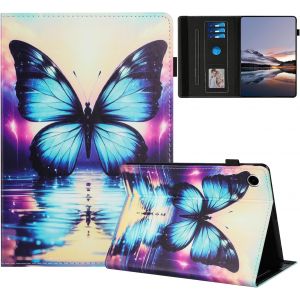 Coque Pour Samsung Galaxy Tab A8 10.5"" 2021 Etui Tablette Housse Sm-X200 X205 Pu Cuir Flip Support Protection Motif Peint Étuis Pour Samsung Galaxy Tab A8 Coque,Le Papillon D'ombre[Coq9123195] - Neuf