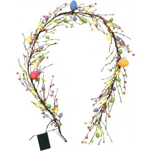Jgd-Guirlande Lumineuse En Forme D'?Ufs De P&acirc;ques - 2 M - Guirlande Lumineuse D&eacute;corative &Agrave; Piles - Pour Mariage, F&ecirc;te D'anniversaire, P&acirc;ques, F&ecirc;te - Neuf