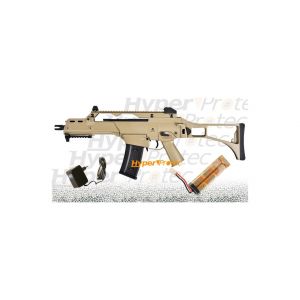 G608 Tan Fusil Assaut (G36) Aeg Jing Gong - 340 Fps - Neuf