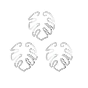 tortue bambou pince ensemble,tige de plante support en plastique,plante en forme de fleur verte porte-feuille tortue carapace bambou 3pcs a - Neuf