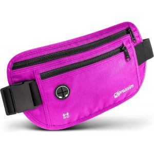 SJZG-Sac Banane De Voyage - Anti-Vol Avec Protection Rfid - Sac Banane Extra Plat Portable Sous Les Vêtements - Sac Banane - Sac Banane - Sac Banane - Sac Banane - Ceinture D'Argent Pour Homme Et - Neuf