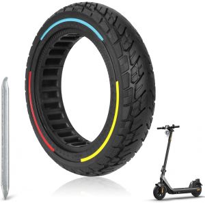 10 X 2.125 Full Tire For Electric Scooter, 250 X 54 Full Electric Scooter Tyre For Ninebot F20 F25 F30 F40.10 Inch Anti-Skid Puncture Free Replacement Wheel 1pcs - Neuf