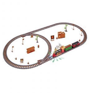Ensemble de train jouet avec lumières et sons Ensemble de train à vapeur de Noël Rails de chemin de fer Jouets à piles Motricité fine des enfants-stylo mère et enfant - Neuf