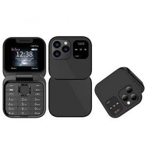 Téléphone Portable Mini Avec Écran 1.77 Pouces Dual SIM Bluetooth FM 1000mAh Noir YONIS - Neuf