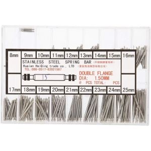 Kal-270 Pcs Montre Bracelet Broches Barrettes Pour Bracelet En Acier Inoxydable Bracelet Barre À Ressort 8¿25 Mm Bracelet De Montre D'oreille Définit Pour Réparation De Bracelet De Montre - Neuf