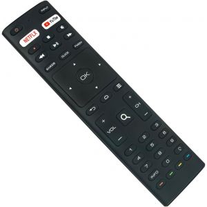 LETNERNY-Rm-C3369 Télécommande Remplacée --Fit Pour Jvc 4K Uhd Led Lcd Hdtv Android Tv Télécommande Rm-C3369 Rtaq5033 Rtaq5033 Rtau5004 - Neuf