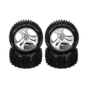 4pcs pneus de remplacement pour modèles A959 1/18 échelle RC voiture roue de secours accessoires - Neuf