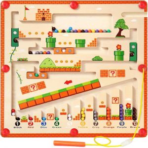ERYI-Montessori - Jouet Pour Petits Enfants Âgés De 3 À 4 À 5 Ans - Puzzle En Bois - Planches D'Activité - Motricité Fine - Nombre Et Couleur - Labyrinthe - Cadeaux Pour Les Âges De 3 À 12 Ans - Neuf