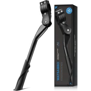 B&eacute;quille De V&eacute;lo De 24 &Agrave; 29 Pouces, R&eacute;glable En Hauteur, Pieds En Caoutchouc Antid&eacute;rapants &Agrave; Points, Charge Maximale 35 Kg, Convient Pour V&eacute;los De Ville, Vtt - Neuf