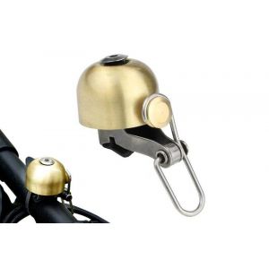 Sonnette De V&eacute;lo Puissante Pour V&eacute;los De Route Et Vtt - Finition Dor&eacute;e, Installation Facile, Alliage De Laiton Durable - Neuf