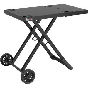 Ulteronixshop-Royal Gourmet Table de Barbecue Pliable pour Barbecue &agrave; gaz, Support de Barbecue d'ext&eacute;rieur pour Barbecue de Table, Chariot Pliable avec Crochets, Table Pliante pour Barbecue &agrave; gaz GT2 - Neuf