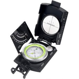 Eryi-Boussole Multifonction Professionnelle, Entièrement En Métal, Étanche, Haute Précision, Avec Inclinomètre Et Niveau À Bulle Pour Randonnée, Escalade, Bateau, Exploration, Chasse, Géologie - Neuf