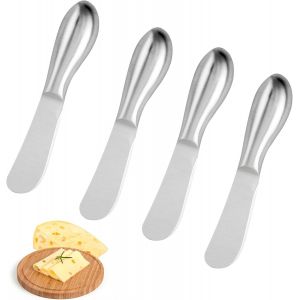 Oayew-Lot De 4 Couteaux &Agrave; Beurre, Couteaux &Agrave; Fromage, Petits Couteaux &Agrave; Pain, En Acier Inoxydable, Couteaux &Agrave; Confiture, Couteaux De Table Pour La Fabrication De Fromage Et De P&acirc;tisseries - Neuf