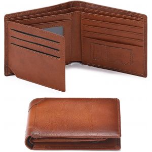 Portefeuille Homme En Cuir Porte Monnaie Homme Avec Protection Rfid - Neuf