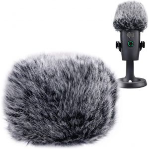 lbgwp60-Anti Vent Bonnette Courte Pour Blue Yeti Nano Microphone, Pare-Br Bonnet En Fourrure, Filtre Anti Pop Efficace Enleverles Bruits - Neuf