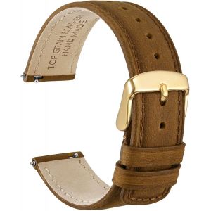 Bracelet De Montre &Agrave; D&eacute;gagement Rapide, Cuir V&eacute;ritable En D&eacute;tresse, Boucle En Acier Inoxydable, Largeur De Bande 18mm 19mm 20mm 22mm 24mm - Neuf