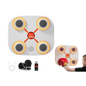 Cible De Boxe Bluetooth Avec Gants Pour Fixation Murale Et Synchronisation Musicale - Neuf