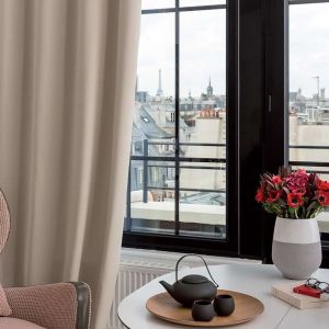 Rideau Phonique Occultant Et Thermique "Moondream" Galon Fronceur - Neuf