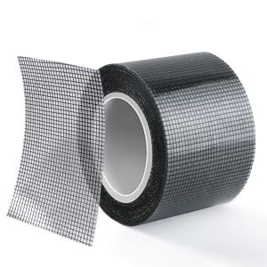 1 Rouleau De Ruban Adhésif De Réparation Pour Moustiquaire-7,6 Cm X 3 M-Kit De Réparation Étanche Pour Grille De Fenêtre-Noir - Neuf