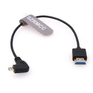 ERYI-Câble Haute Vitesse 8K 2.1 Micro Hdmi À Angle Droit Vers Hdmi Pour Go-Pro Hero 3/4 Canon Eos M5 Sony A6000 A7Iii Rx10 Nikon B500 Z6 Raspberry Pi 4 Moniteur Atomos Ninja 2 - Neuf