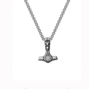 Nordique Viking Vintage Aoding Quake Pendentif Collier Européen Et Américain Hipster Men S Ins Vent Hip Hop Titane Acier Ornement - Neuf