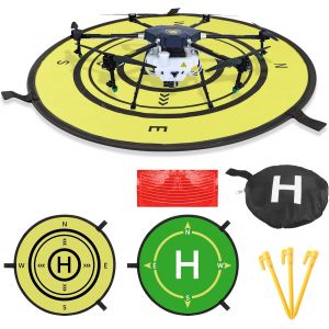 Asfasfq-Yaodhaod Drone Landing Pad, 54cm Landing Pad Drone Portable Lumineux Étanche Pliable Accessoire Pour Dji Air 2s / Mavic Mini 2 / Mavic Air 2 / Mavic Pro/Zoom/Fimi X8se / Dji Fpv Drone-Yaodhaod - Neuf