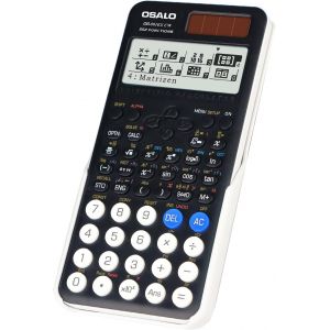 Calculatrice Scientifique 401, Fonction 10 + 2 Chiffres, &eacute;cran Solaire et Batterie, &eacute;tui de Protection pour l'&eacute;cole, Noir (OS 991MS 2nd Edition) - Neuf