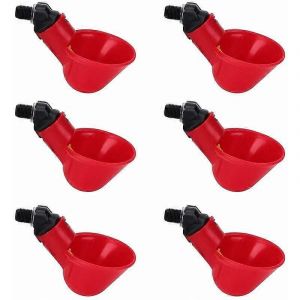 Promotion D'hiver,Abreuvoir Pour Poulets Abreuvoir Pour Volailles Abreuvoir Automatique 6 Articles Guazhuni Accessoire De Poulailler - Neuf
