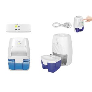 Mini d&eacute;shumidificateur portable 500 ml pour petits espaces - Absorbeur d'humidit&eacute; &eacute;lectrique silencieux - Neuf